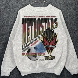 Super sick vintage mls New York metrostars single shirt retro tee sweatshirt